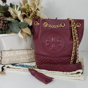 💥EUC💥 Tory Burch Fleming Mini Bucket Bag